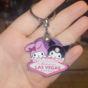 Sanrio My Melody and Kuromi Las Vegas Keychain